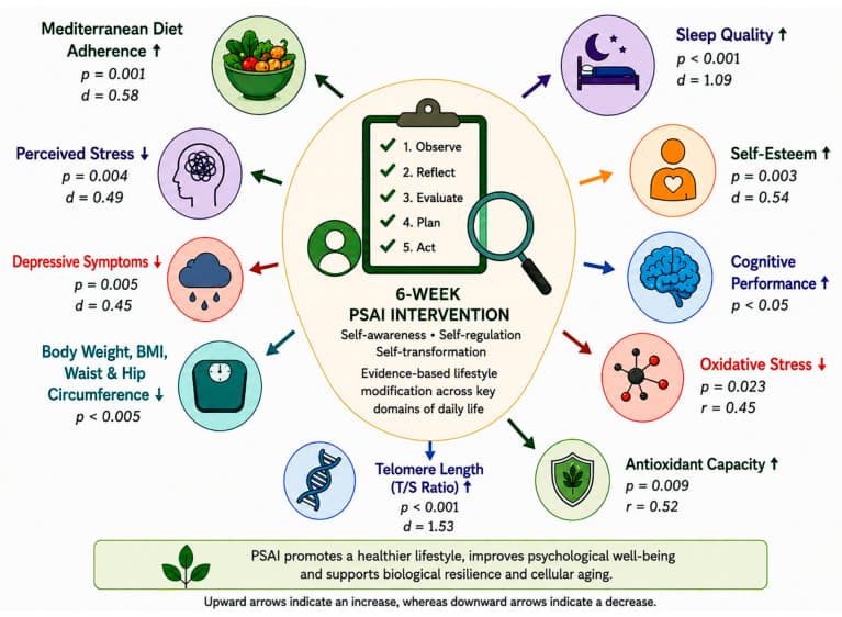 Figure 1. Key Outcomes of the 6-week PSAI.