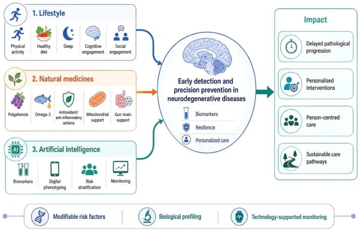 Graphical abstract. AI-enabled precision prevention of cognitive decline.