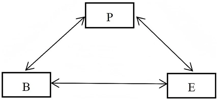 Figure 1. The triadic reciprocal determinism mode.