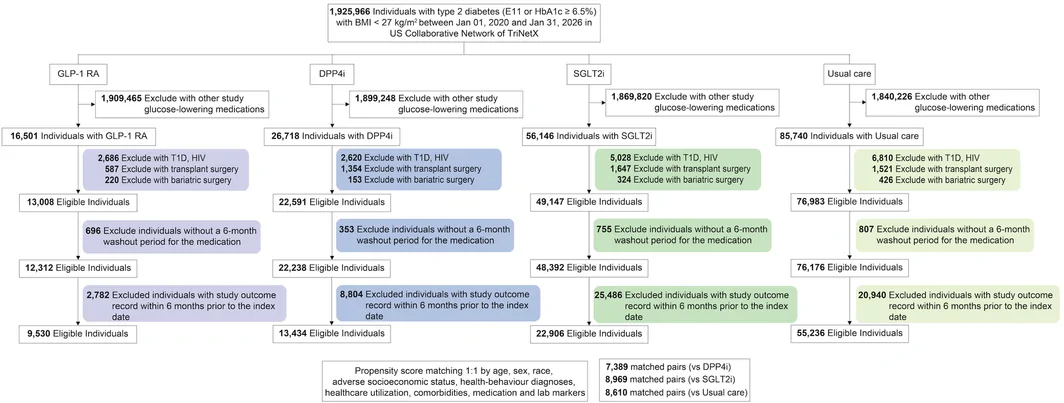 Figure 1. Study flow and matched cohort assembly.