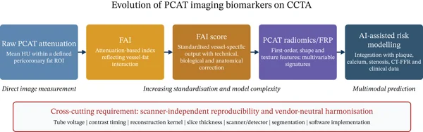 Figure 1. Evolution of PCAT imaging biomarkers on CCTA.