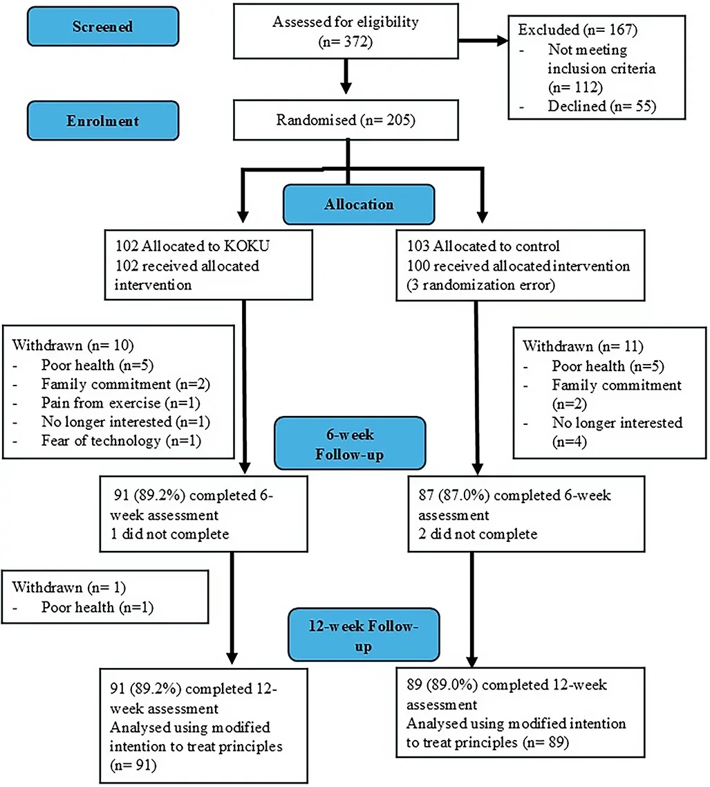 Figure 1. Flowchart of participants throughout the study.