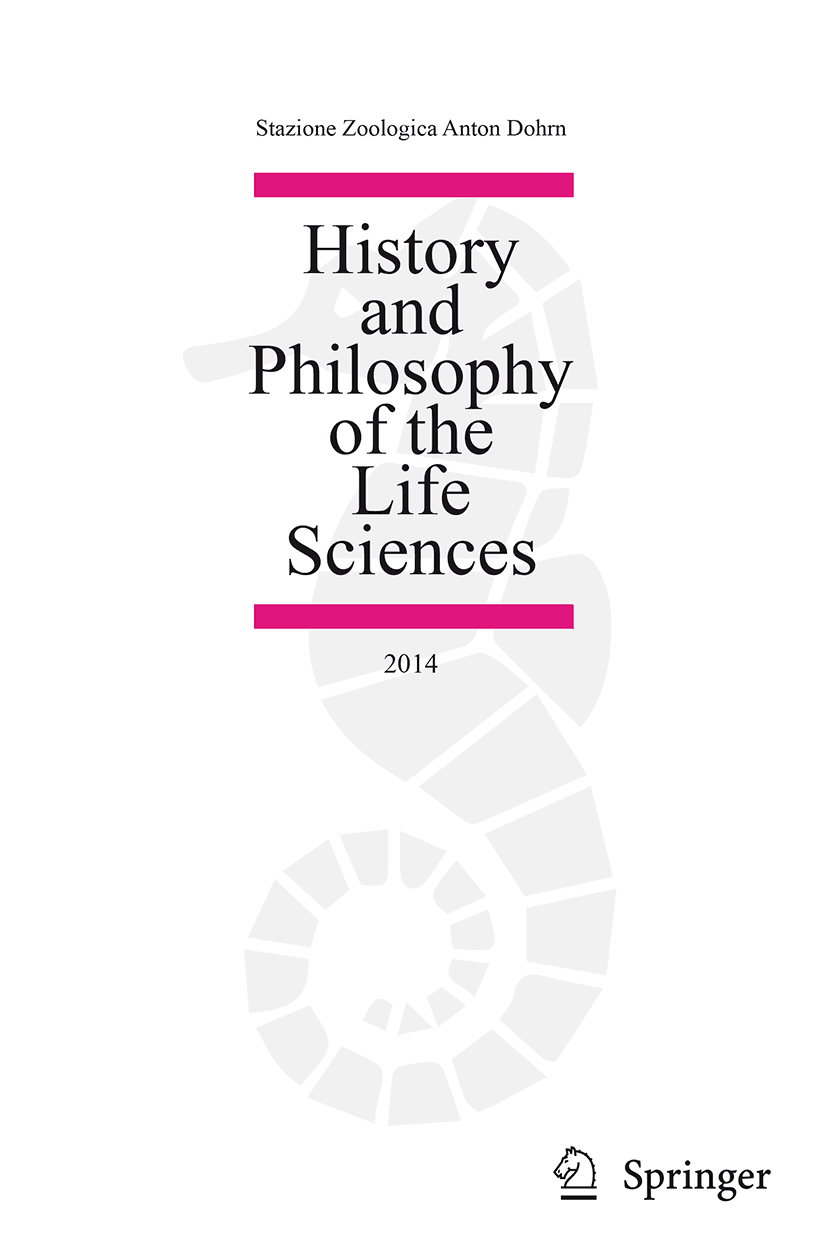 Figure from History and Philosophy of the Life Sciences
