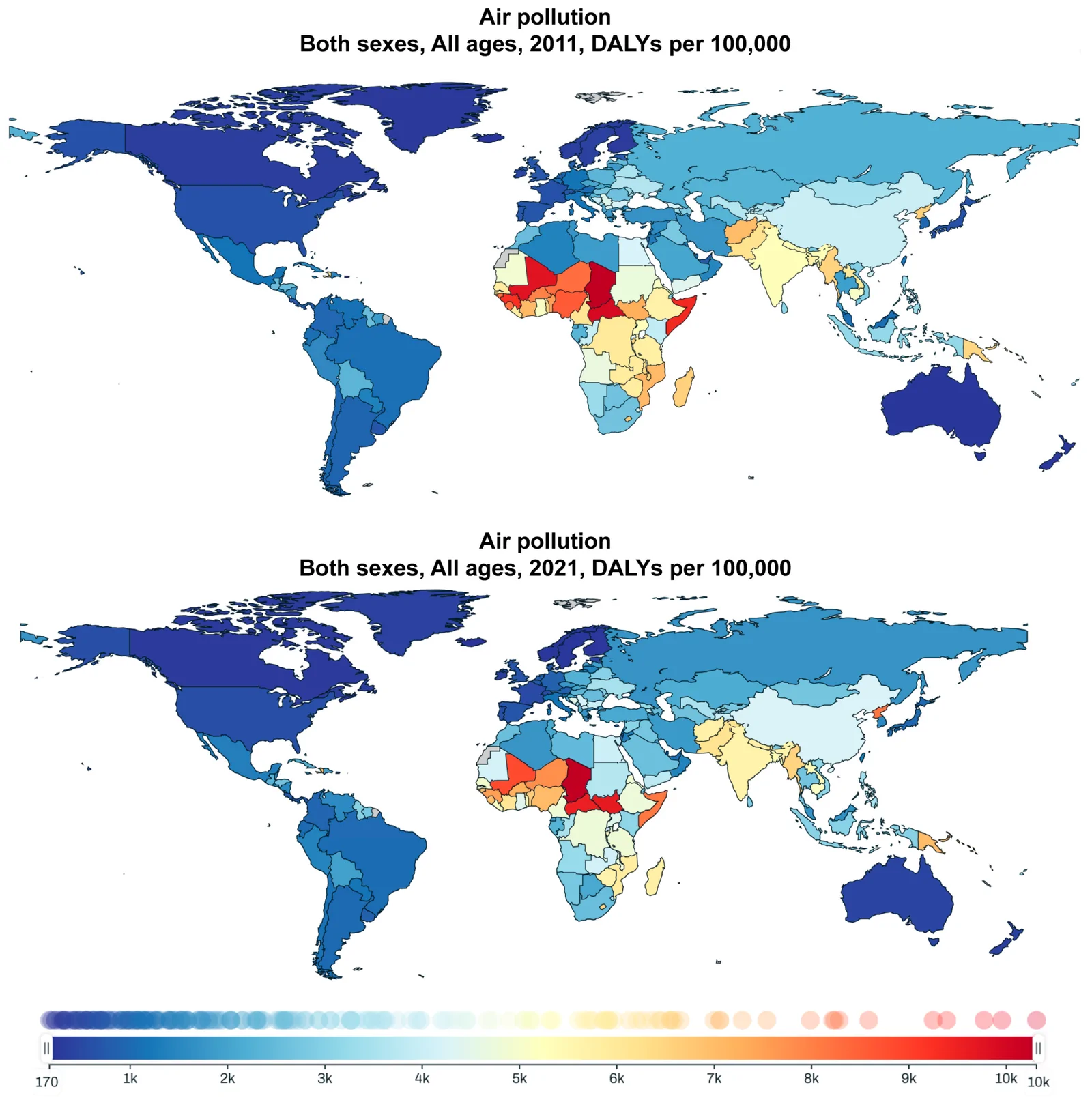 Figure 1. Global disease burden attributable to air pollution.