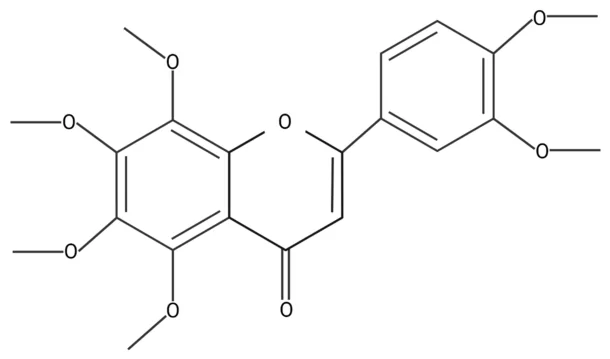 Chemical structure of nobiletin.