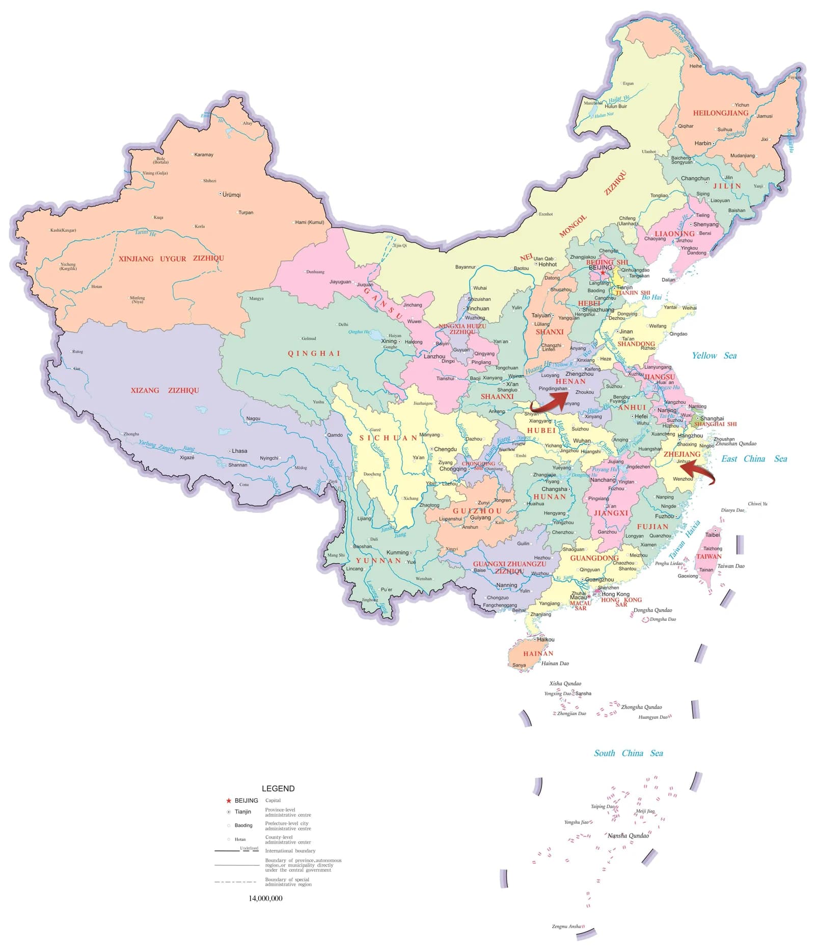 Figure 1. Mapofthe study areas.