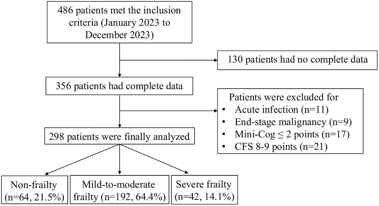 Figure 1. Flowchart of the patient inclusion.