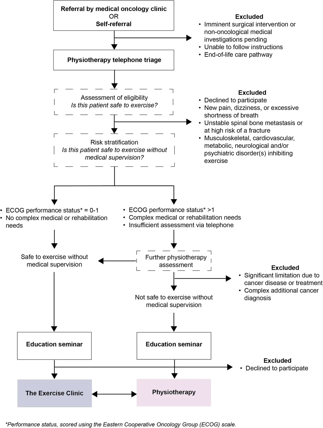 Figure 1. The THRIVE referral pathway and risk assessment procedure.