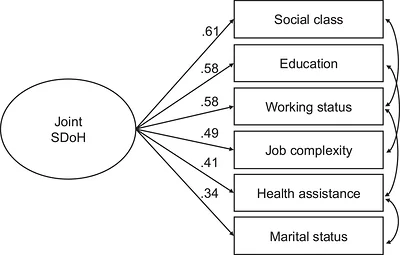 Figure 1. CFA model of the joint SDoH.