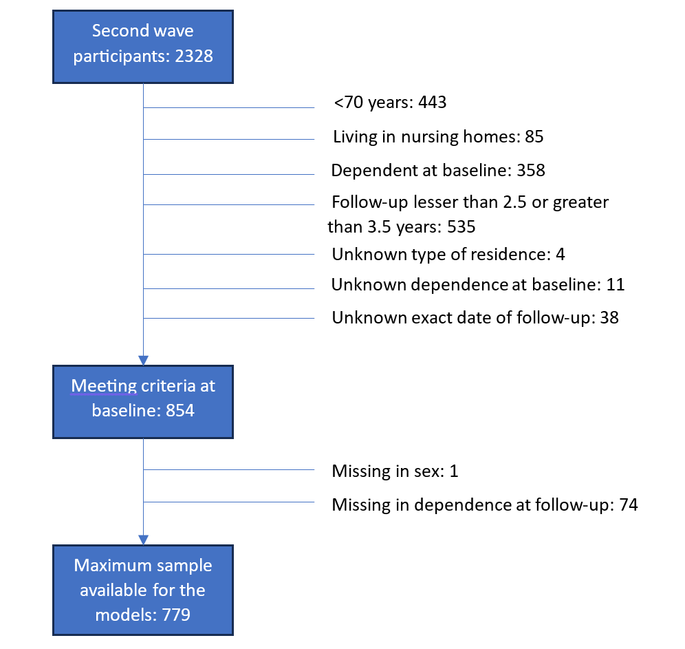 Figure 1. Flowchart of the selection of the sample.