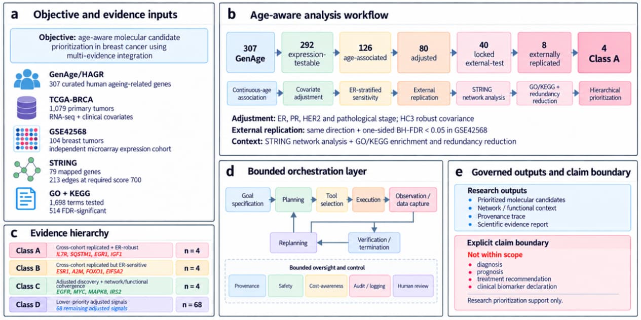 Figure 1. Study architecture and bounded research-prioritization workflow.
